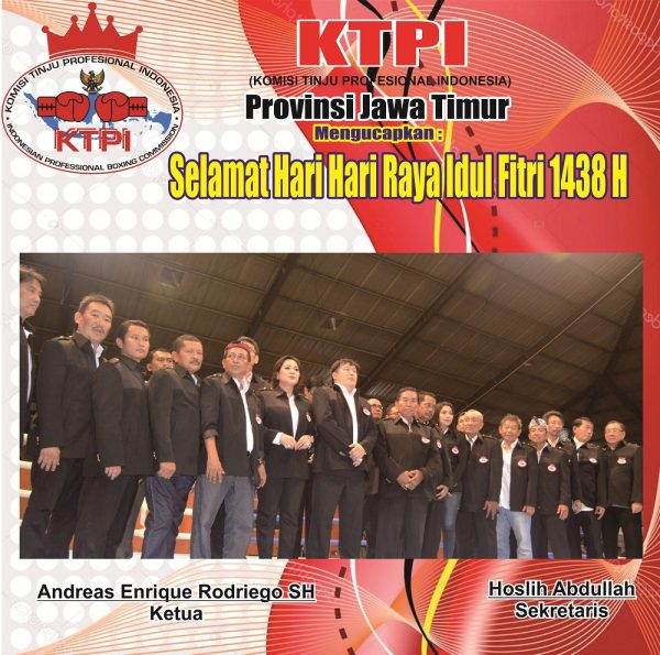 KTPI Jatim Sampaikan Ucapan Idul Fitri 1438 H - Beritalima.com