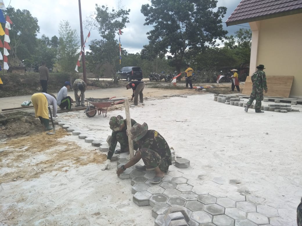 Sudah Rampung Pondasi Turap Sungai Api Api 