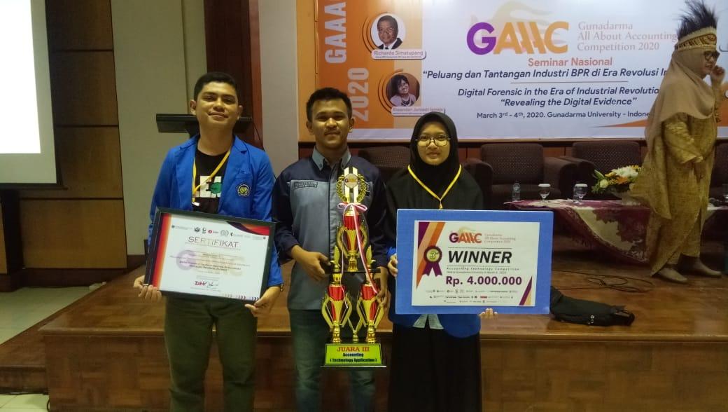 Tim Akuntansi FEB Unismuh Makassar Juara Umum Tiga Ajang Gunadarma All