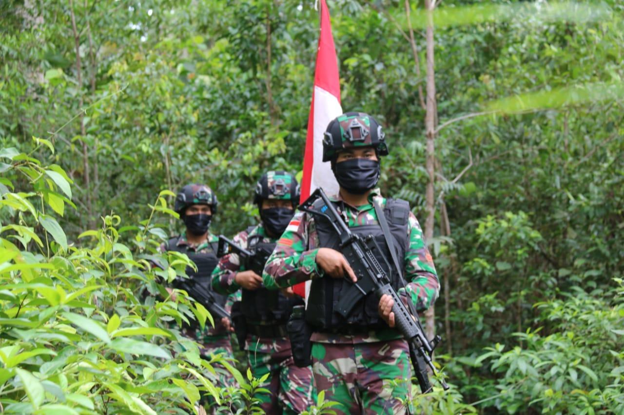 Jaga Perbatasan Di Tengah Covid-19, Satgas Yonif 411 Kostrad Giatkan