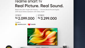 Description: price announcement socmed ealme Smart TV