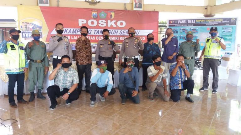 Satlantas Polresta Sidoarjo Desa Kemiri Wakili Lomba Kampung Tangguh