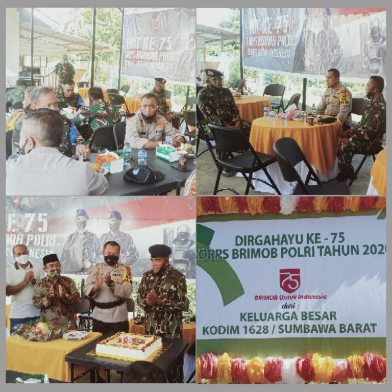 HUT Ke-75 Brimob Kompi 2 Yon B Gelar Syukuran Bersama TNI Dan Polri ...