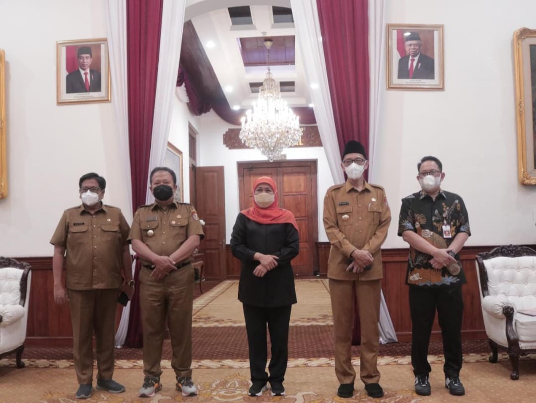 Bupati dan Wakil Bupati Jember temui Gubernur Jawa Timur (beritalima.com/istimewa)