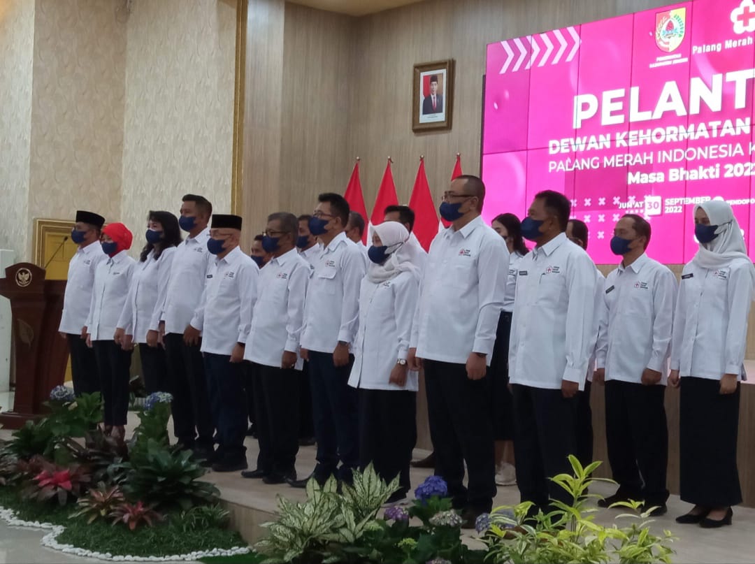 Pelantikan Dewan Kehormatan dan Pengurus PMI Kabupaten Jember (beritalima.com/sugik)