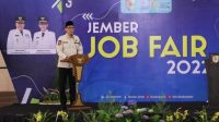 Wabup Jember memberikan sambutan saat pelaksanaan Job Market Fair 2022 (beritalima.com/istimewa)