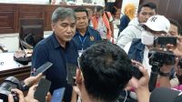 Djoni Sujatmoko Ketua KONI Kota Malang Terpilih Saat diwawancarai Awak Media Di Gedung Dewan Senin 30/01/23.