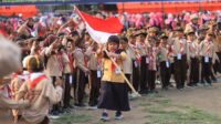Ribuan anak di Jember hadiri Peringatan HUT IGTKI di Alun-Alun (beritalima.com/istimewa)